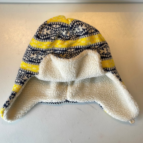 adidas Other - FINAL-**** Adidas Michigan Wolverine’s Ear Flaps Beanie Winter Cap/Hat. D3/A371